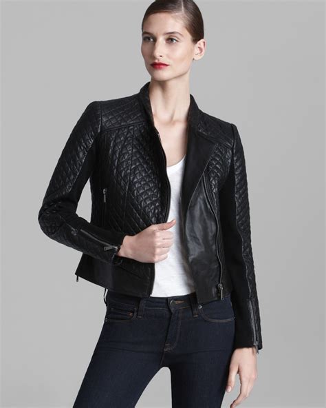 mk leather jacket